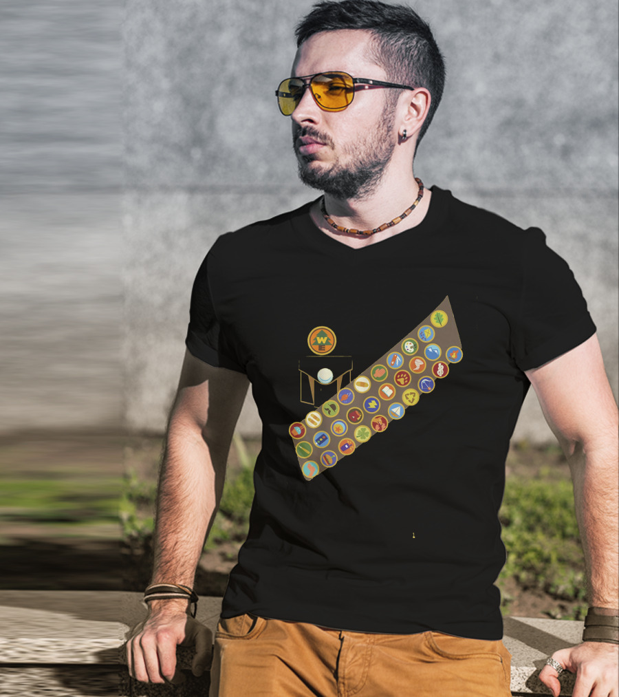 Disney Pixar Up Russell Wilderness Explorer Badge Collection T-Shirt