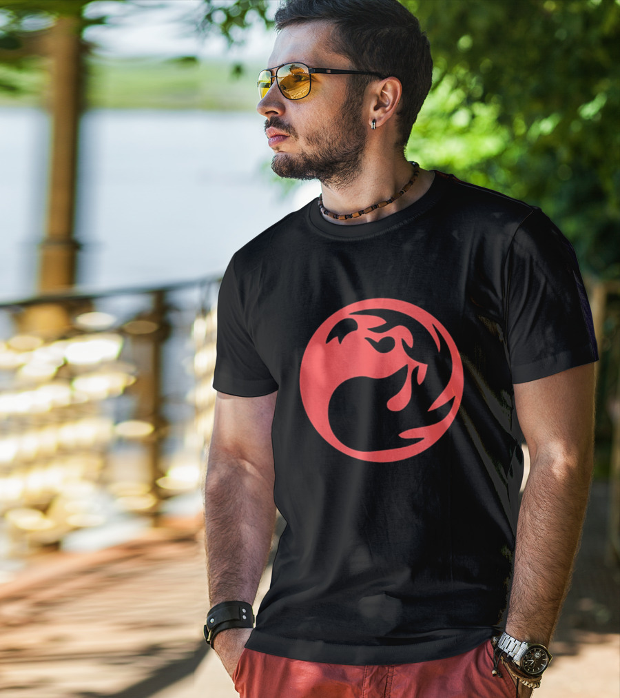 Red Mana Symbol Magic TCG Gathering Mana Symbols T-Shirt