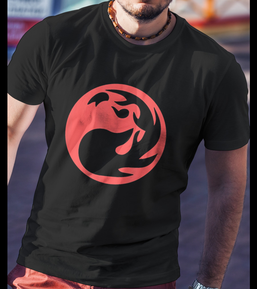 Red Mana Symbol Magic TCG Gathering Mana Symbols T-Shirt