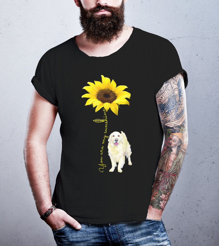 You Are My Sunshine Golden Retriever Mom Mother's Day Sunflower T-Shirt