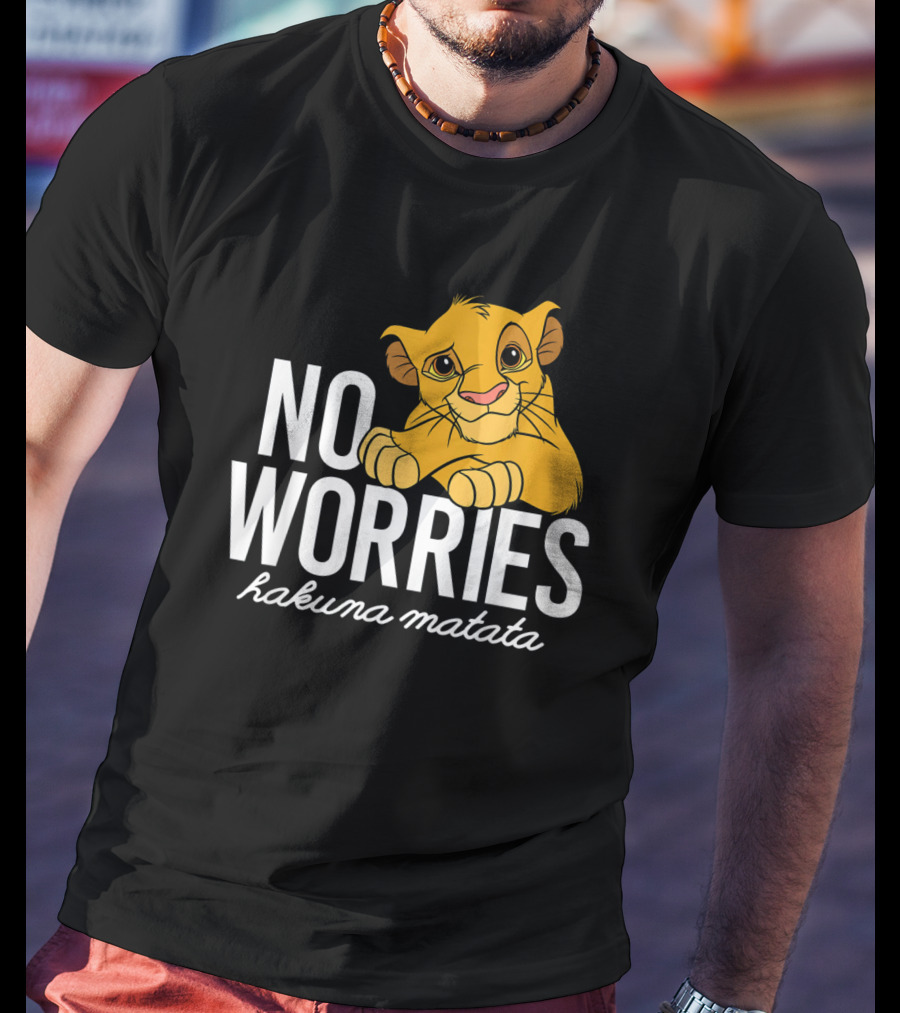 The Lion King No Worries Hakuna Matata Simba Classic Disney T-Shirt