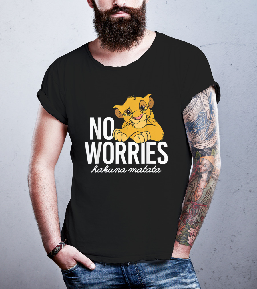 The Lion King No Worries Hakuna Matata Simba Classic Disney T-Shirt