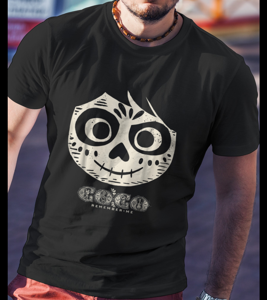 Coco Remember Me Skeleton Face Miguel Disney Pixar T-Shirt