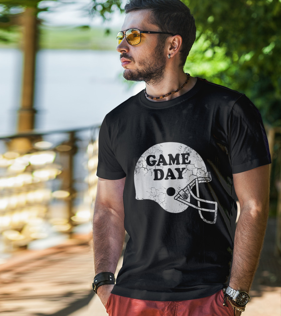 Game Day Football Helmet T-Shirt