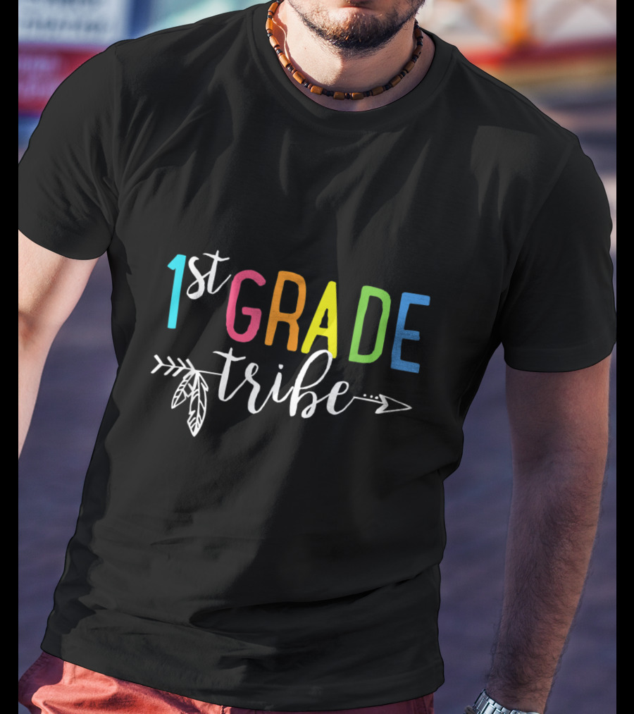 1st Grade Tribe Back To School Teacher Team 1st First Grade Funny T-Shirt
