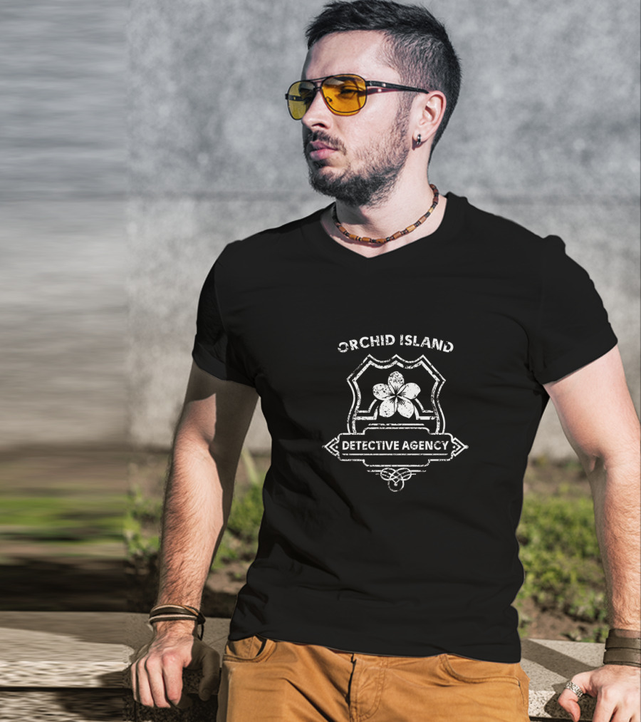 June's Journey Orchid Island Detective Agency Emblem T-Shirt