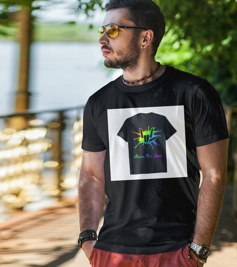 Share The Love Colorful Splash T-Shirt