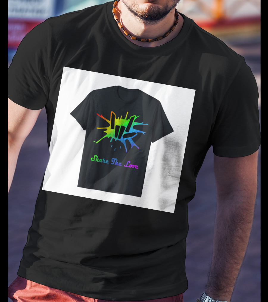 Share The Love Colorful Splash T-Shirt