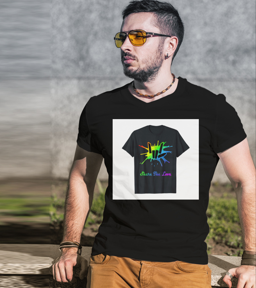 Share The Love Colorful Splash T-Shirt