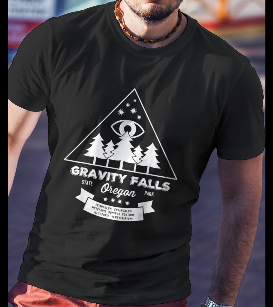 Gravity Falls State Park Oregon Triangulum Entangulum Meteoris Dominus Ventium Meteoris Venetisarium T-Shirt