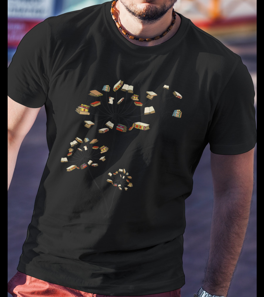 Cute Books Dandelion Flower Reading Fan Club YLcSH T-Shirt