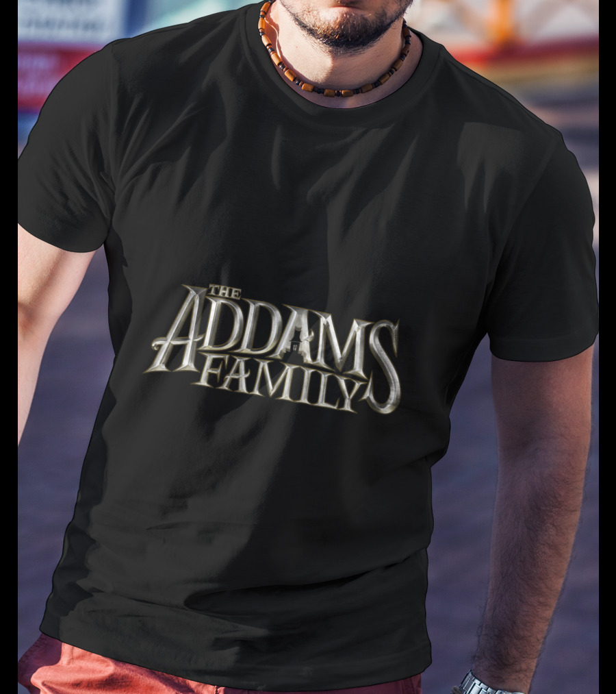 The Addams Family Gold Text Classic T-Shirt