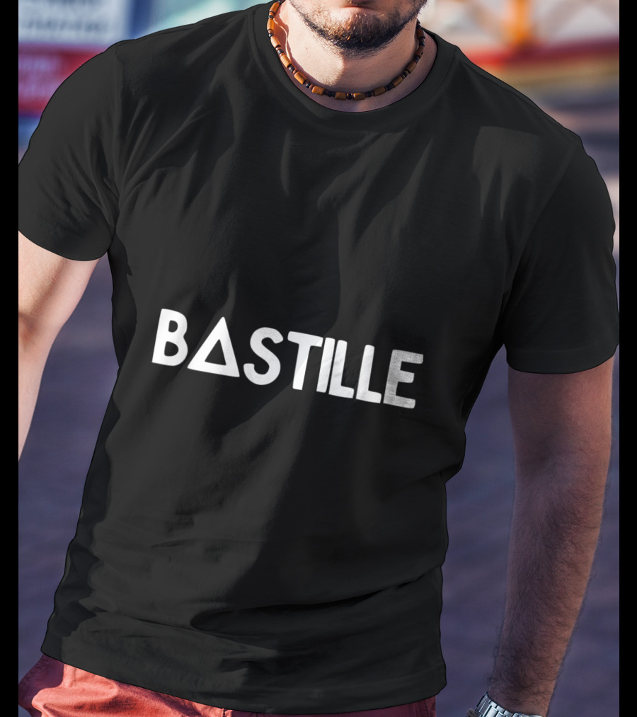 Bastille Band Text Triangle T-Shirt