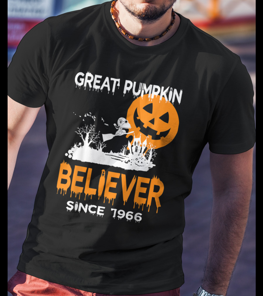 Great Pumpkin Believer Since 1966 Halloween Fun T-Shirt