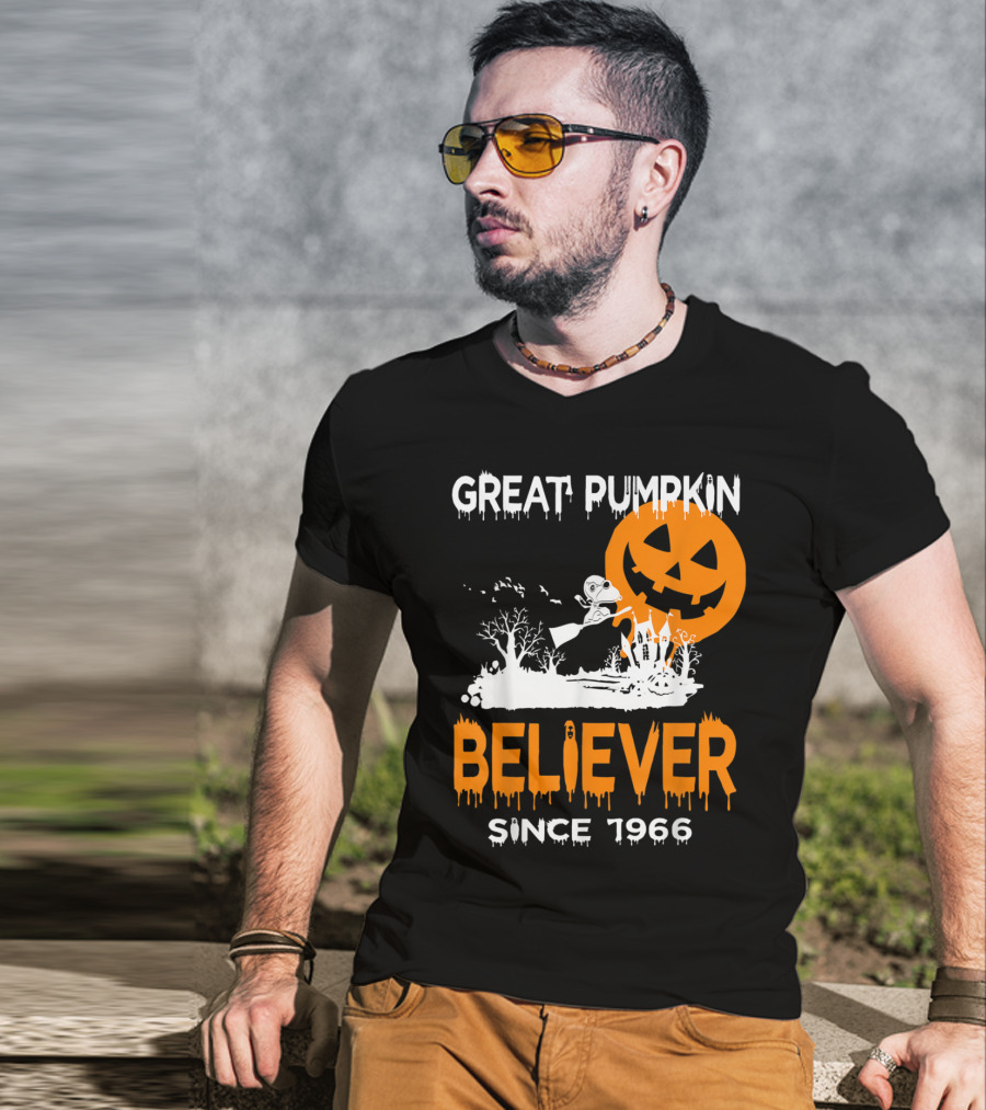 Great Pumpkin Believer Since 1966 Halloween Fun T-Shirt