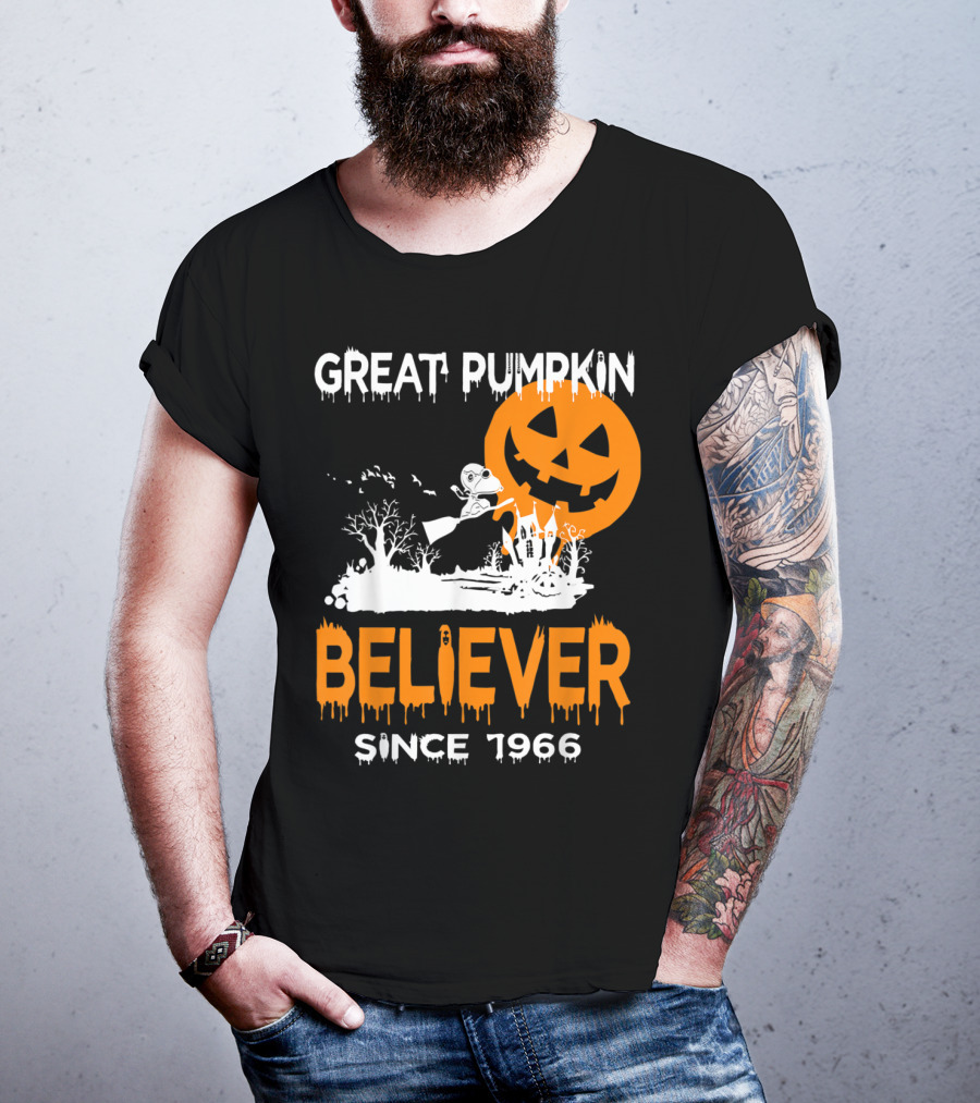 Great Pumpkin Believer Since 1966 Halloween Fun T-Shirt