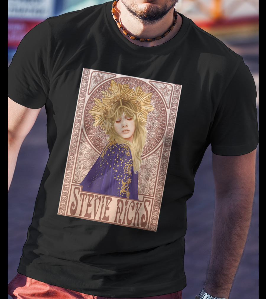 Stevie Nicks Vintage Art Nouveau Style Lady Legend T-Shirt