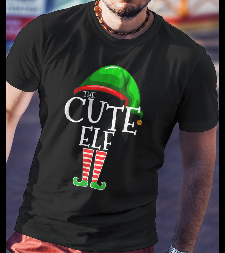 The Cute Elf Christmas Family Matching Group Holiday T-Shirt