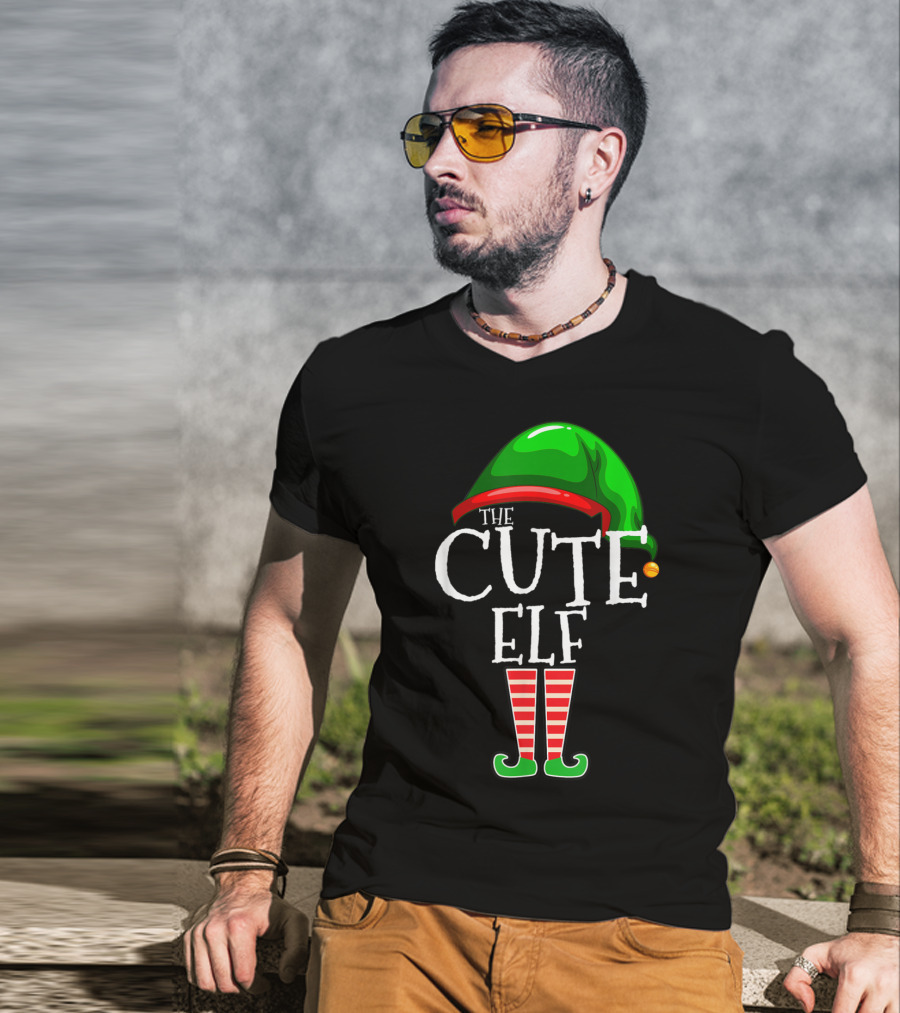 The Cute Elf Christmas Family Matching Group Holiday T-Shirt