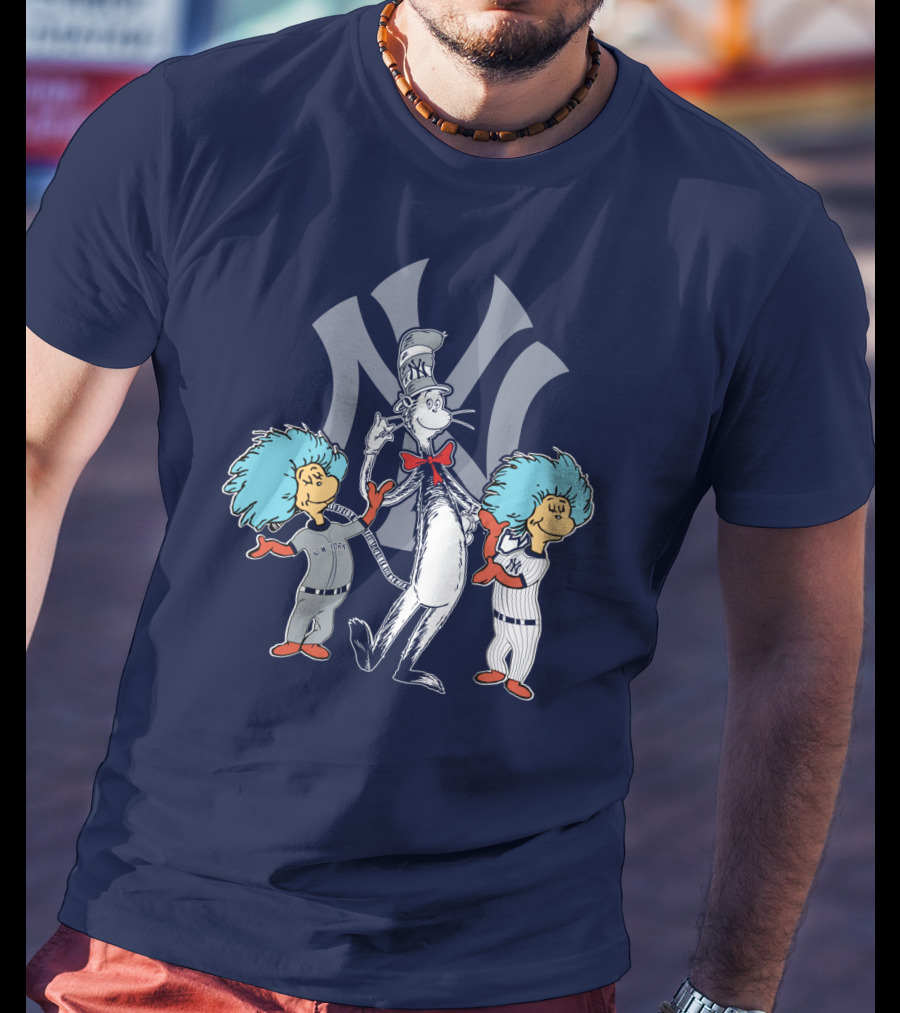 Yankees Cat In The Hat And Thing 1 Thing 2 T-Shirt