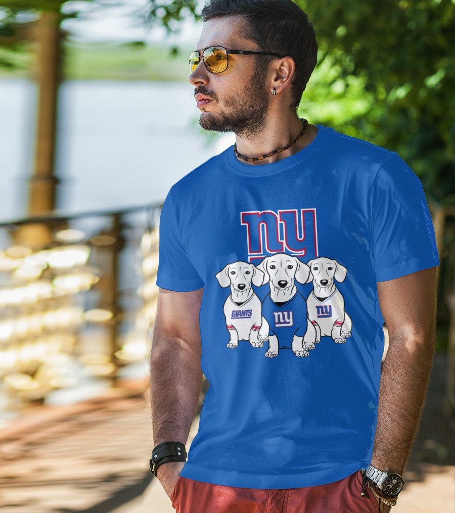 Ny Giants Dachshund Dog T-Shirt