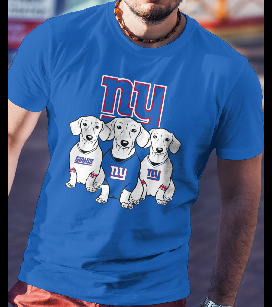 Ny Giants Dachshund Dog T-Shirt