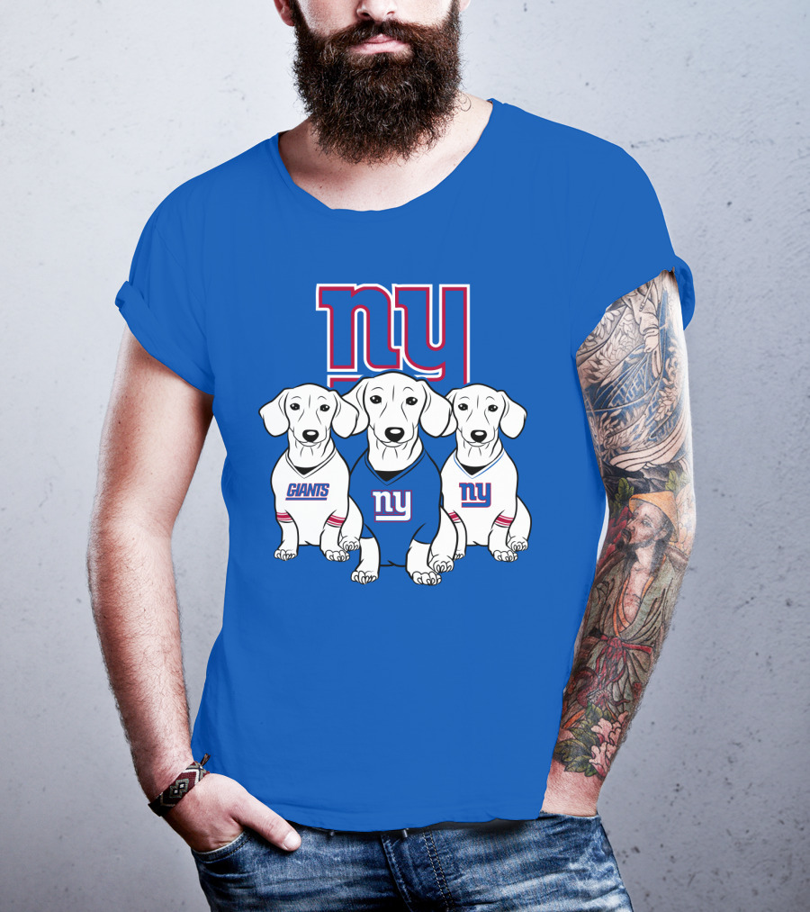 Ny Giants Dachshund Dog T-Shirt