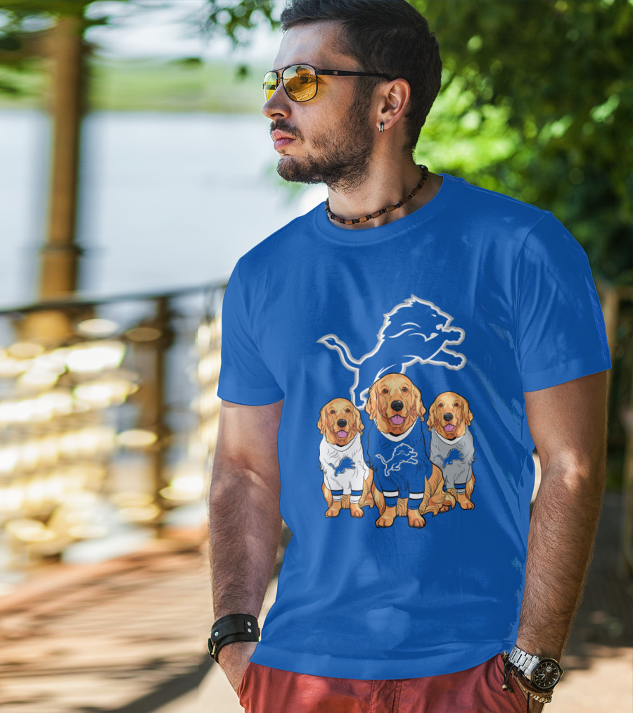 Detroit Lions Golden Retrievers T-Shirt