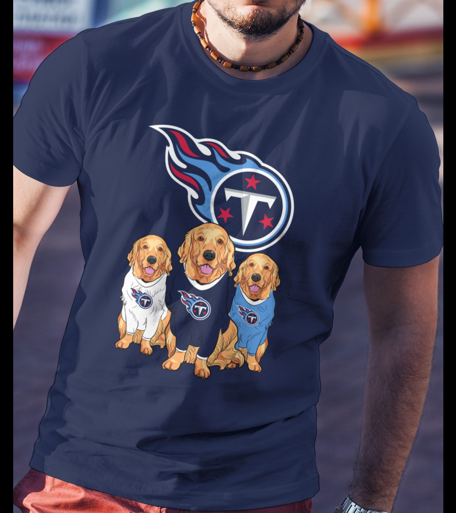 Tennessee Titans Golden Retrievers T-Shirt