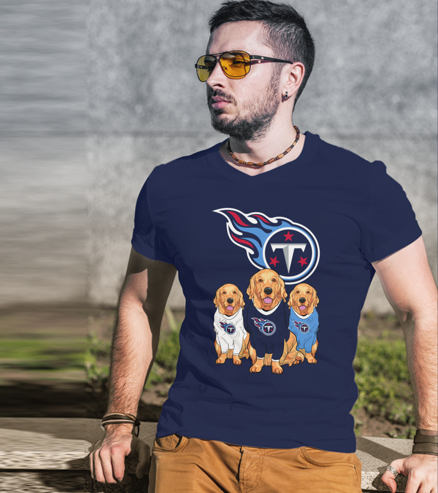 Tennessee Titans Golden Retrievers T-Shirt