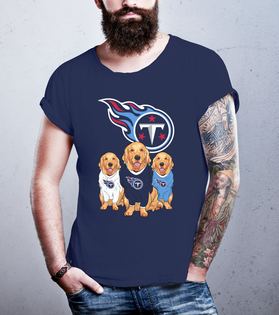 Tennessee Titans Golden Retrievers T-Shirt