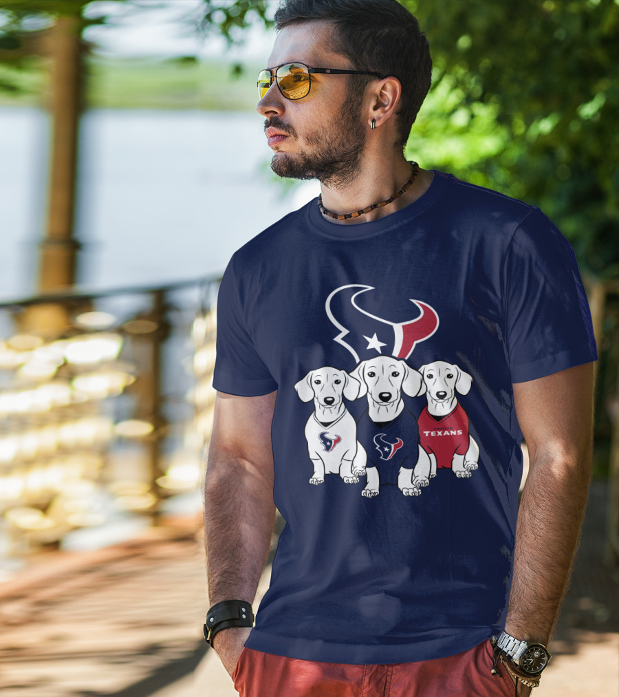 Houston Texans Dachshund  T-Shirt