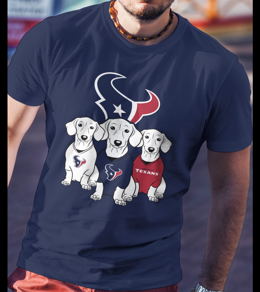 Houston Texans Dachshund  T-Shirt