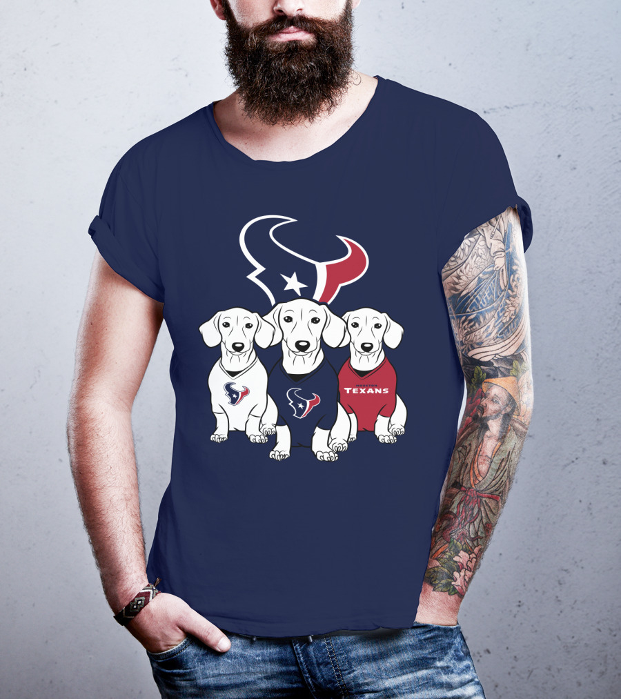 Houston Texans Dachshund  T-Shirt