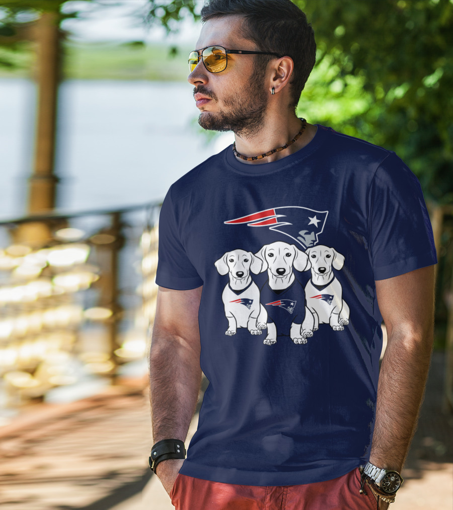 Patriots Dachshund Trio T-Shirt