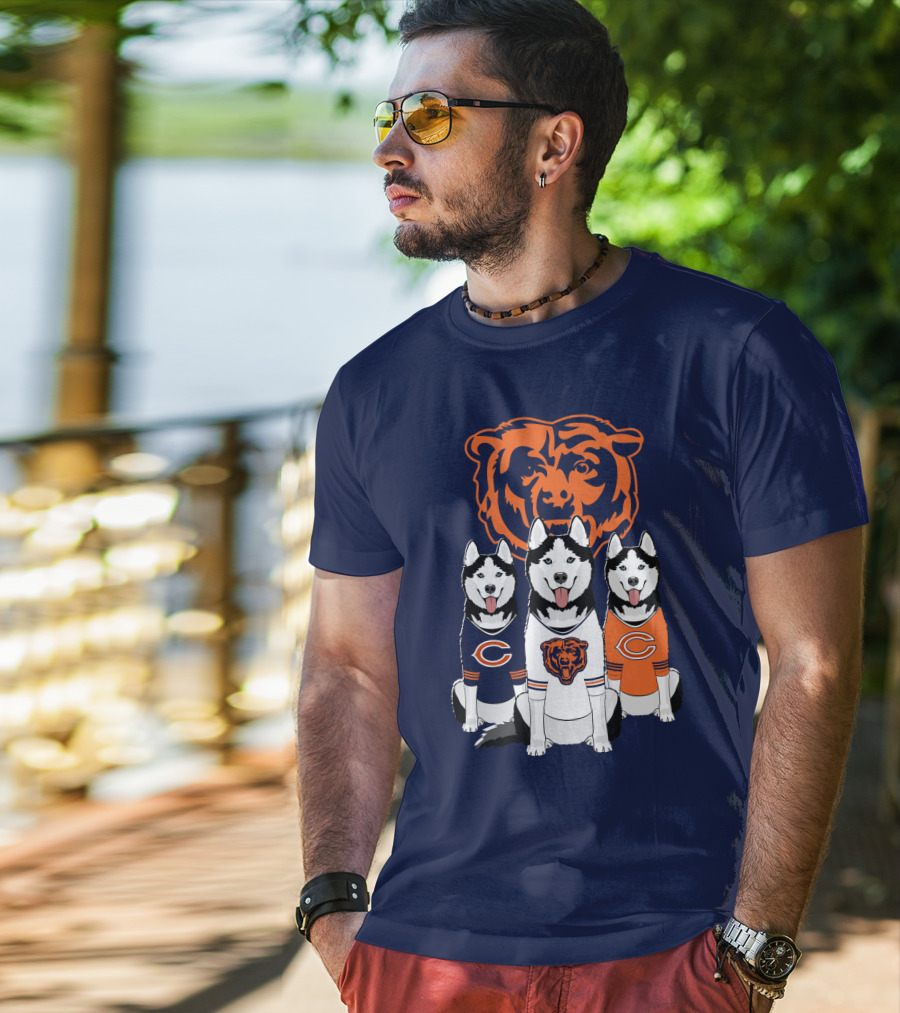 Chicago Bears Triple Husky Fan Gear T-Shirt