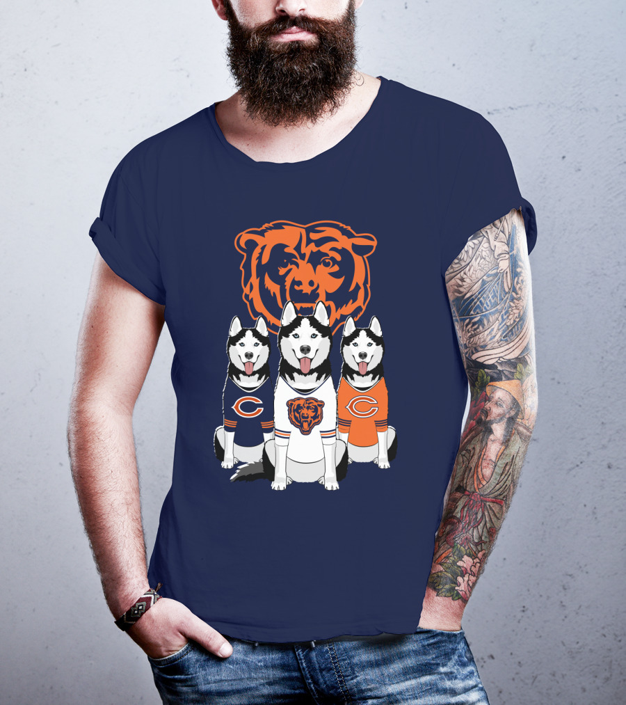 Chicago Bears Triple Husky Fan Gear T-Shirt