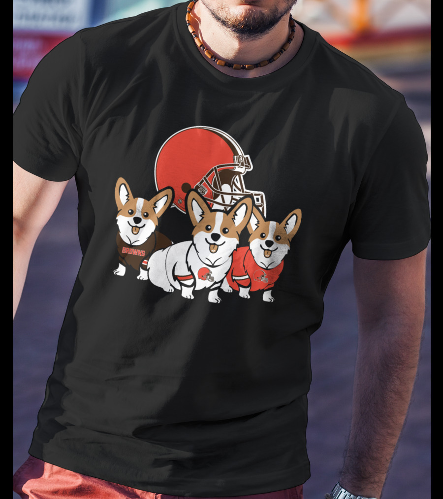 Cleveland Browns Corgi T-Shirt