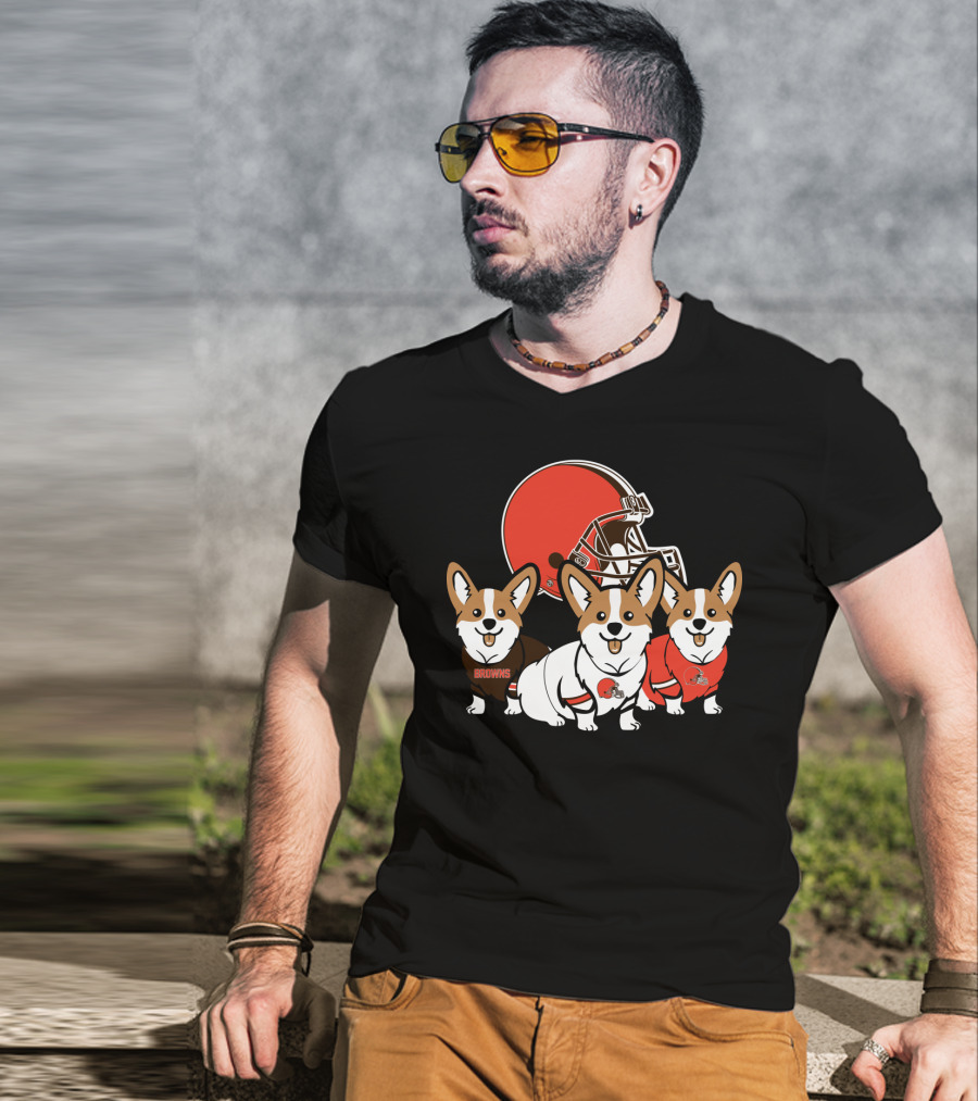 Cleveland Browns Corgi T-Shirt