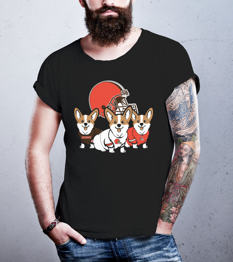 Cleveland Browns Corgi T-Shirt