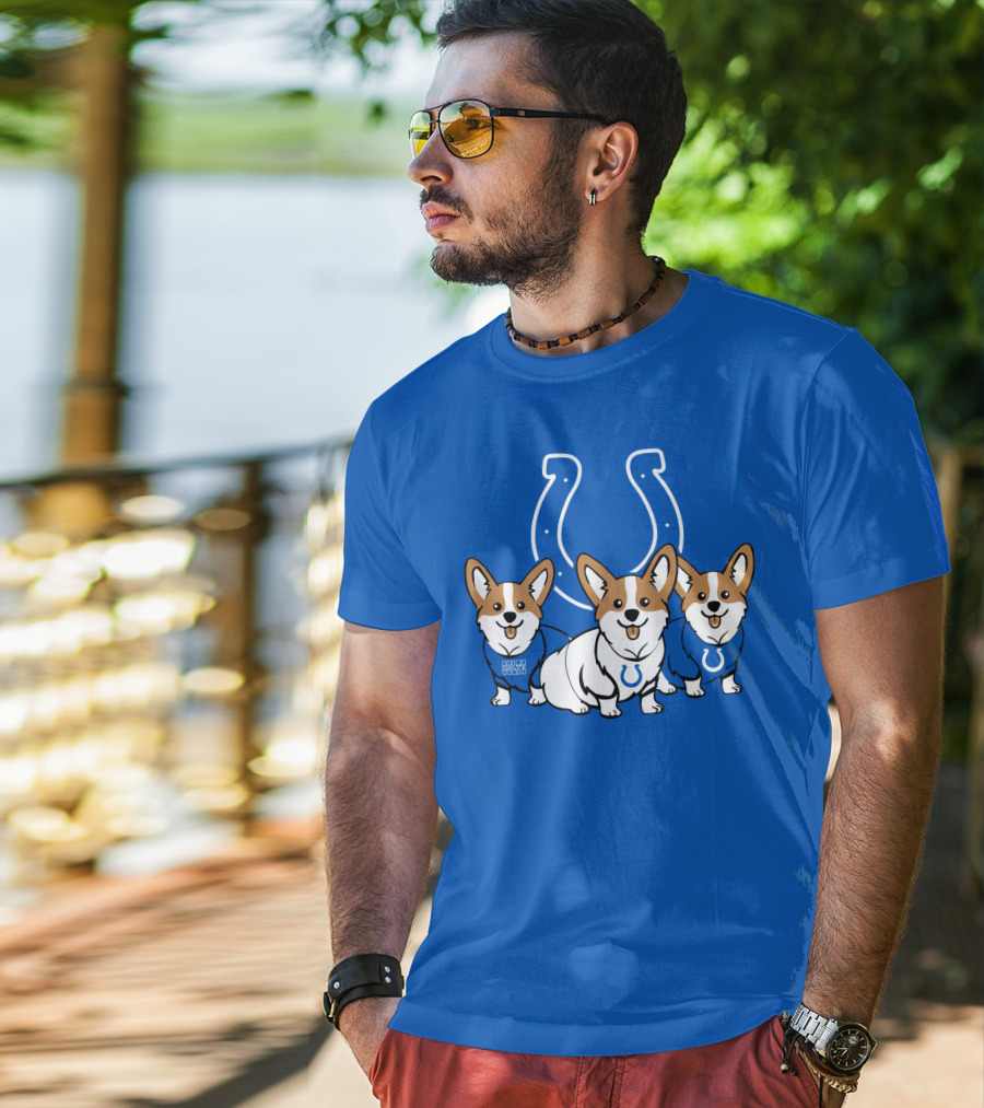 Indianapolis Colts Corgi T-Shirt