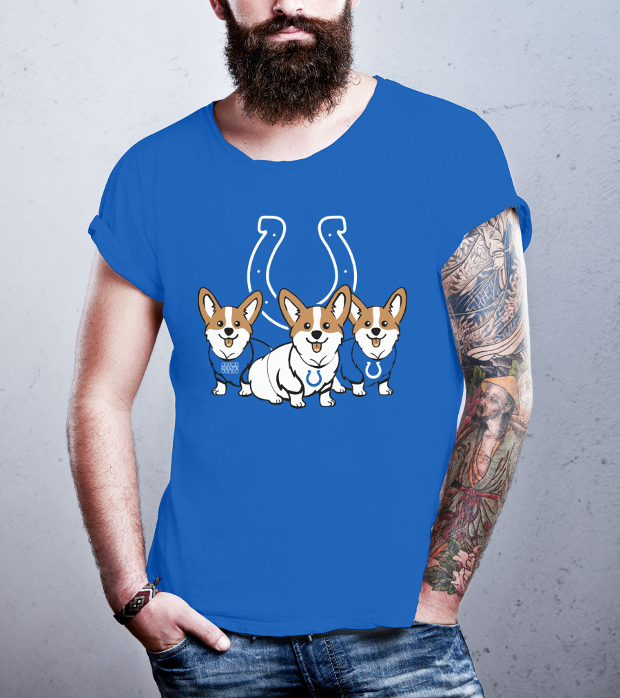 Indianapolis Colts Corgi T-Shirt