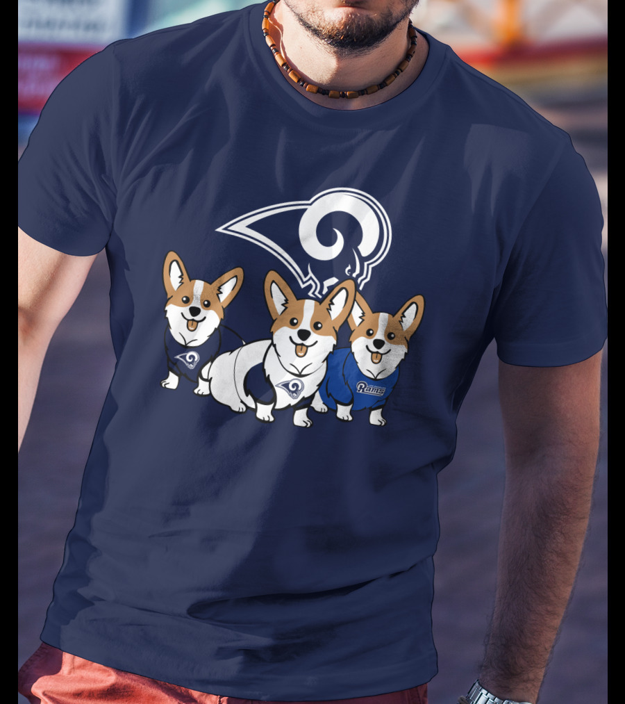 Los Angeles Rams Corgis T-Shirt