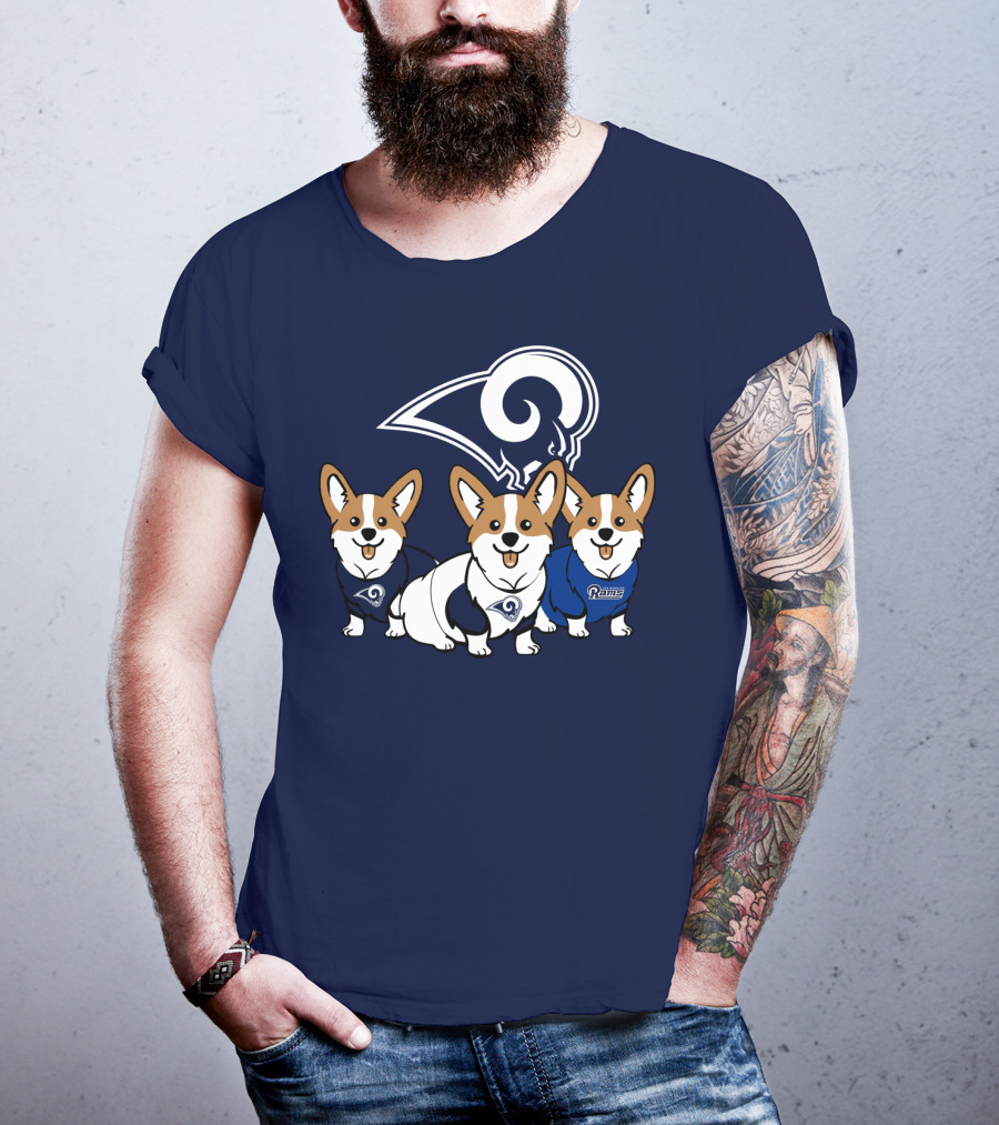 Los Angeles Rams Corgis T-Shirt