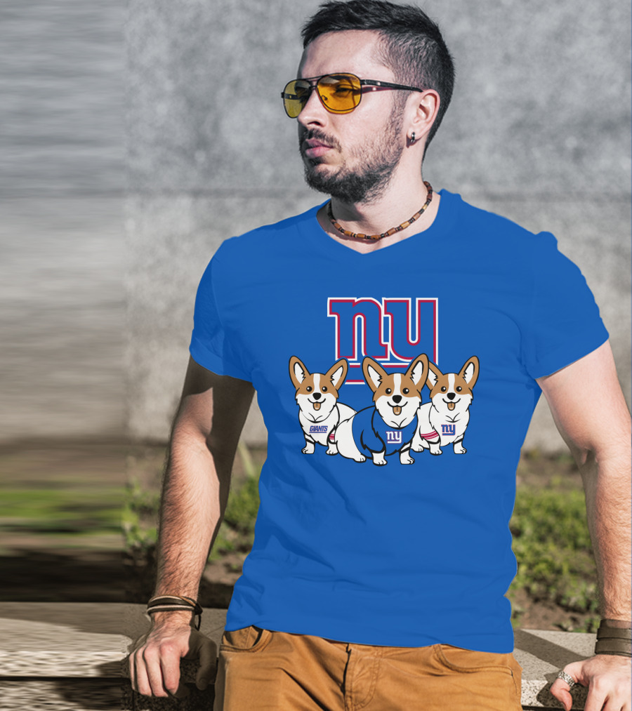 New York Giants Corgi T-Shirt