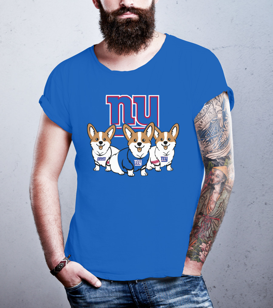 New York Giants Corgi T-Shirt
