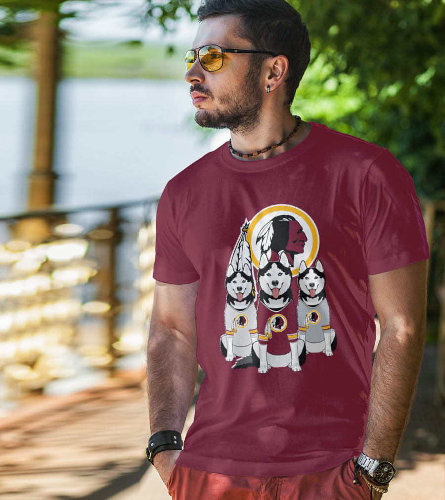 Redskins Husky Dogs T-Shirt