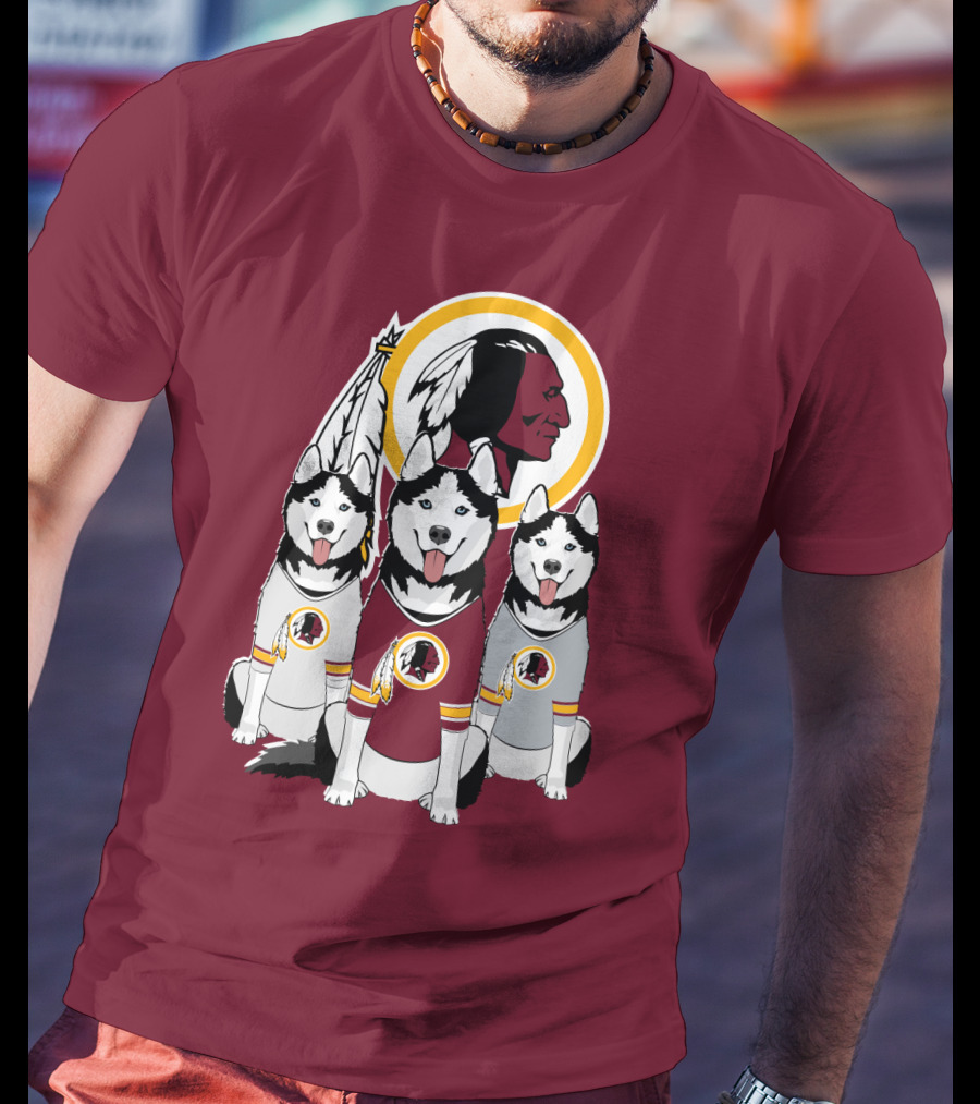 Redskins Husky Dogs T-Shirt