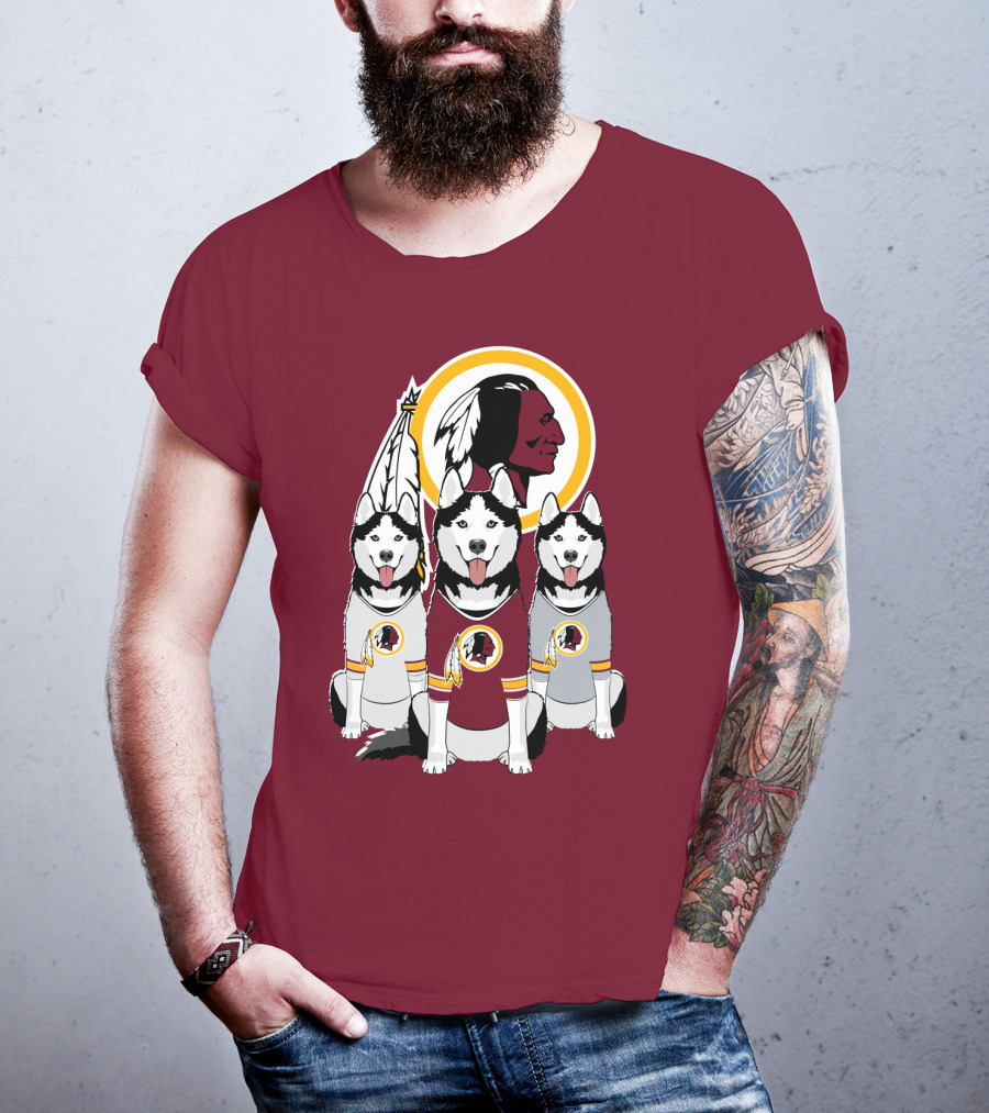 Redskins Husky Dogs T-Shirt