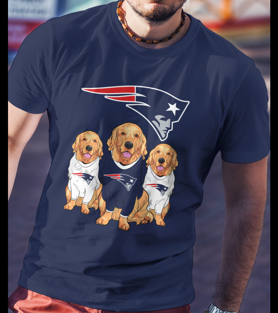 Patriots Logo Golden Retrievers T-Shirt